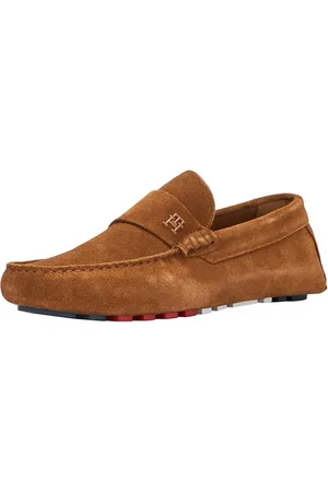 Tommy Hilfiger Herren Loafer Classic Driver Slipper, Braun (Coconut Grove), 41
