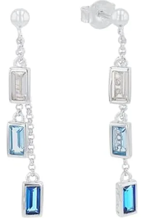 QS by s.Oliver Schmuck 925 Sterling Silber Damen, mit Zirkonia synth., , Kommt in Schmuck Geschenk Box