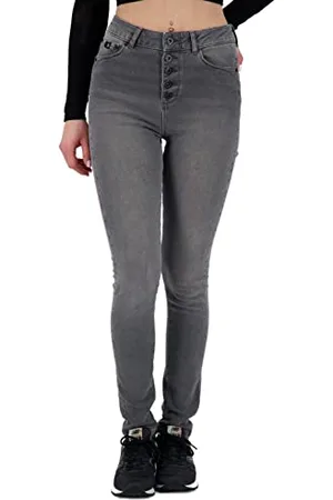 alife kickin ALIFE and Kickin LeonoraAK DNM Q Pants – Damen Freizeit Jeans – Bequem & Stylisch für Alltag & Freizeit – Perfekte Passform für Lässige Casual-Looks L