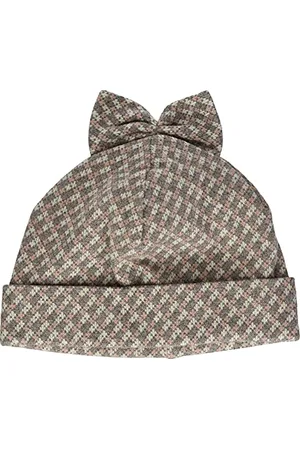 Sterntaler Baby-Mädchen Beanie Schleife kariert Mütze, Rosa Mel, 49