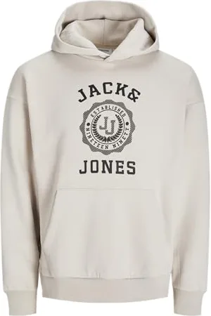 JACK & JONES Herren Hoodie Kapuzenpullover JJVICTO Sweat Hood 12256815, ,L
