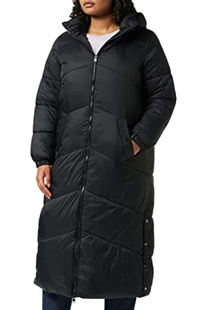 VERO MODA Damen Steppmantel VMUppsala Long Coat 10270145 black S