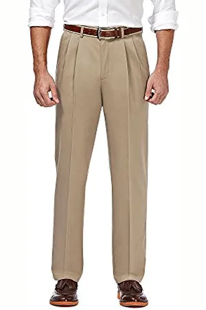 HAGGAR Herren Premium bügelfrei Regular und Big & Tall Größen, , 42W / 30L