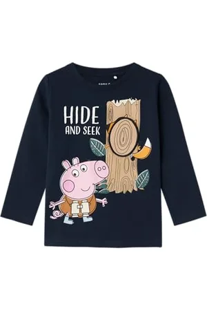 NAME IT Jungen Nmmosgar Peppa Nreg Top Cplg Langarmshirt, , 104 EU