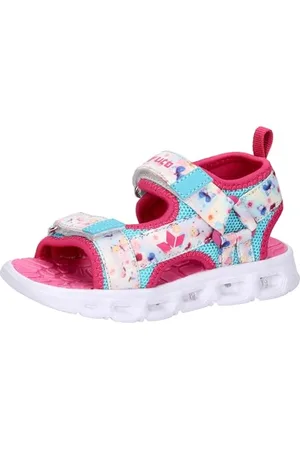 LICO Jungen Mädchen Spotlight V Blinky Sandale, Pink/Weiss/Türkis, 30 EU