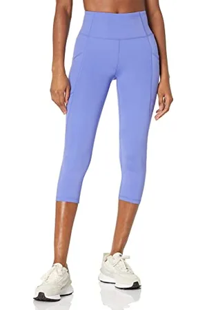 Amazon Damen Active Sculpt Workout Athleisure Capri-Leggings mit hohem Bund und Taschen (erhältlich in Übergrößen ), , XL Große Größen