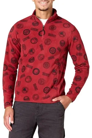 Amazon Disney | Marvel | Star Wars Herren Polar-Fleece-Mockjacken mit Viertelreißverschluss, , XXL