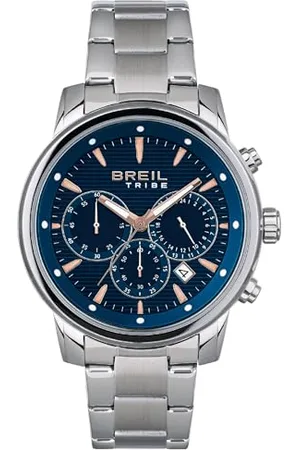 Breil Uhr Herren Caliber Ziffernblatt BRAUN Bewegung Chrono Quartz e Bracelet Stahl EW0512