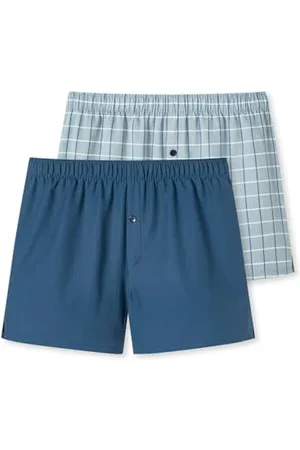 Schiesser Jungen 2 Pack Boxershorts-Webboxer-Größe 140 bis 176 Unterwäsche