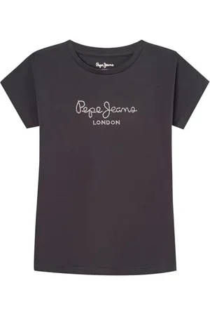 Pepe Jeans Mädchen-T-Shirt Nuria, Grau (Infinity Grey), 8 Jahre