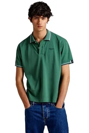 Pepe Jeans Herren Harley Polo, Grün (Jungle Green), S