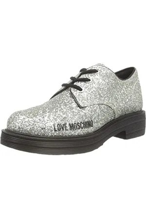 Moschino Damen Ja10144g1fjj0 Schuhe, Silber/schwarz, 38 EU