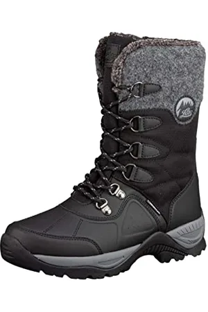 LICO Silke Damen Schneestiefel, schwarz/grau, 38 EU