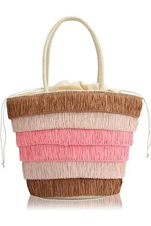 Alessandro Schultertasche Teneriffa aus natürlichem Material 42cm x 31cm x 17cm
