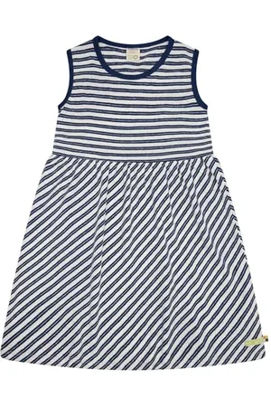loud + proud Kleid Streifen mit Leinen, aus Bio Baumwolle, GOTS Zertifiziert