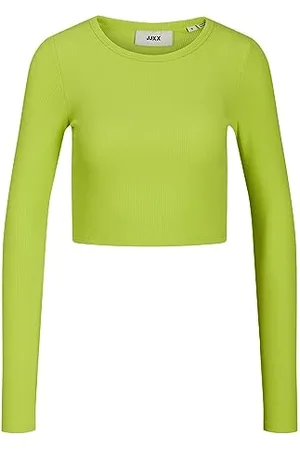 JACK & JONES Damen Jjxx Jxfeline Ls Rib Tee Noos Langarmshirt, , S