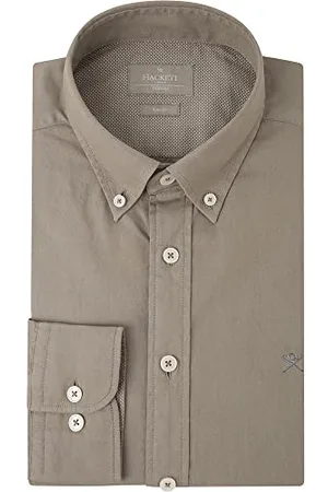 Hackett Herren Garment Dyed Oxford Hemd, , XS