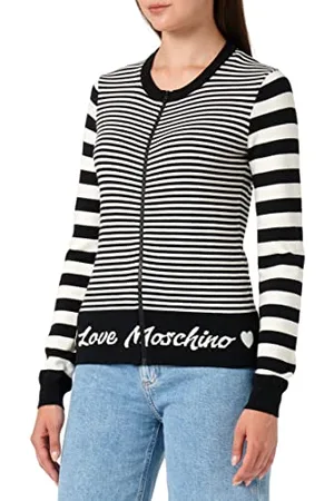 Moschino Damen Zipped in Blended Wool Jacket, , 46 EU