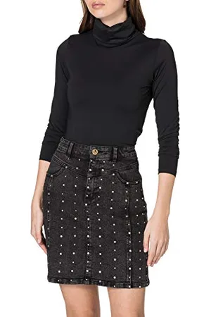 ONLY ONLWILD Life HW Stud DNM Skirt