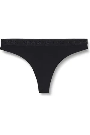 Emporio Armani Damen Iconic Microfiber Logoband 2er-Pack Tanga, , XL