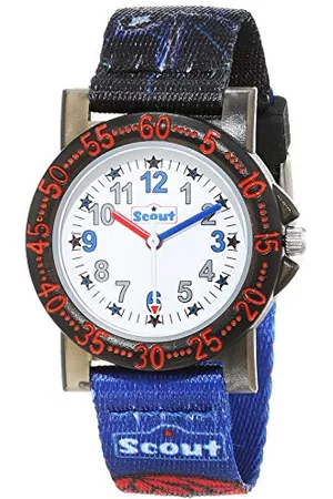 Scout Uhren Jungen Analog Quarz Uhr mit Textilband Armband 1