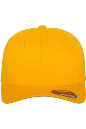Flexfit Unisex Wooly Combed Baseballkappe, gold, S/M