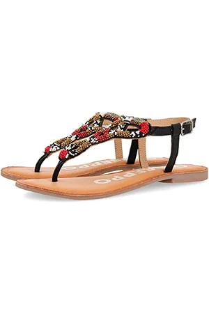 Gioseppo Damen Hytop Peeptoe Sandalen, Schwarz (Negro Negro), 36 EU