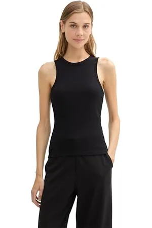 TOM TAILOR Damen Basic Tanktop mit RIPP, , XXL