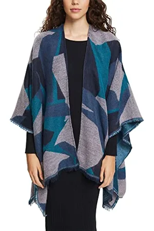 ESPRIT Damen 092ea1q308 Mode Schal, Navy, M EU