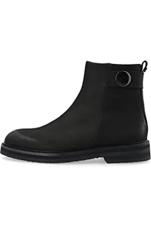Cashott Damen CASBETTY Zip Boot Chelsea-Stiefel, Black, 39 EU