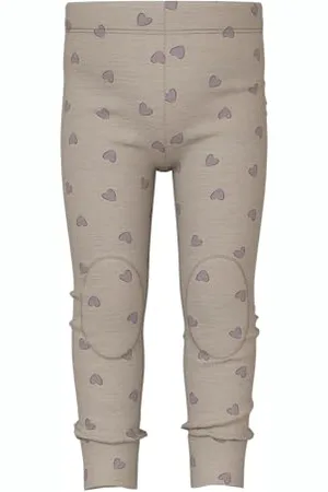 NAME IT Mädchen Nmfwang Wool Rib AOP Leggings, , 110 EU