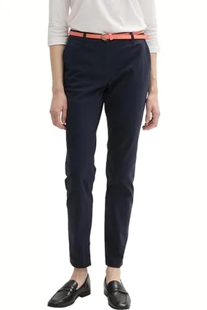 TOM TAILOR Damen Slim Chino mit Gürtel