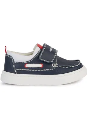 Geox Baby-Jungen B NASHIK Boy D Moccasin, Navy/White, 21 EU