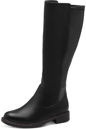 Jana Damen Hohe Stiefel ohne Absatz mit Reißverschluss Vegan, , 41 EU
