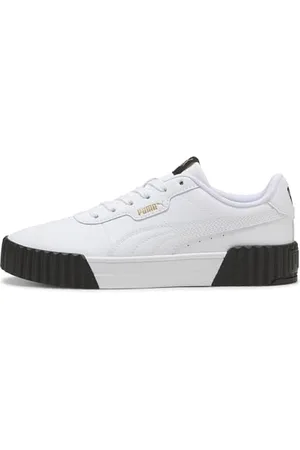 PUMA Damen Carina 3.0 Sneaker, White Gold Black, 38 EU