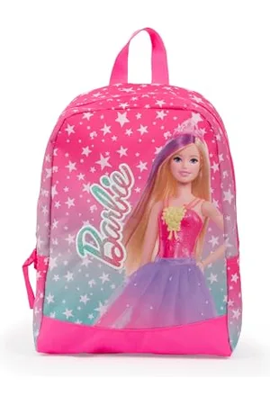 Giochi Preziosi Barbie - Kindergartenrucksack von Barbie mit großem Mittelfach, geeignet für die Kleinsten, gepolsterte Schultergurte und Griff, Maße: 25,5 x 34,5 x 11,5 cm, , S, Casual
