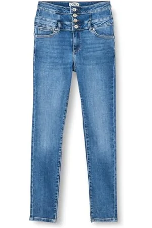 ONLY Damen Onlhush Hw Corsage Skinny Dnm Ana XS / 32L