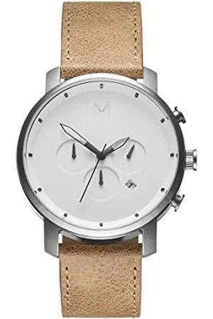 MVMT Analog Quarzuhr für Herren mit Beiges Lederarmband - D-MC01WT