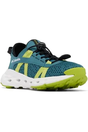 Columbia Unisex Kids Kids Drainmaker XTR Watersports Shoes, Green (Y Cloudburst x Napa Green), 3.5 UK