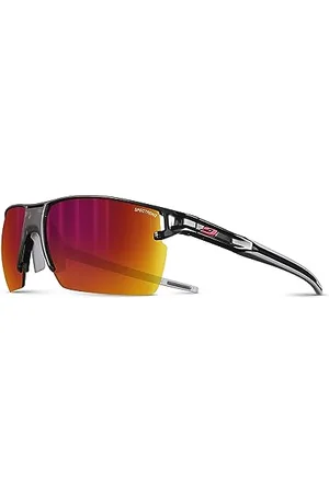 Julbo Outline Unisex Adult Sunglasses, Translucent, Black/Red, One Size