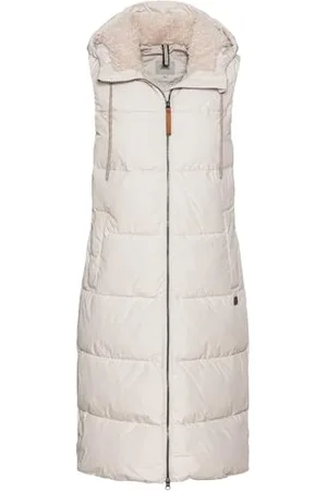 Camel Active Damen Lange Pufferweste mit Kapuze womenswear-46