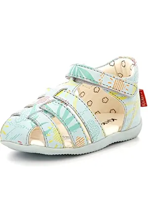 Kickers Jungen Unisex Kinder Bigflo-2 Sandale, Sunshine Light Blue, 18 EU