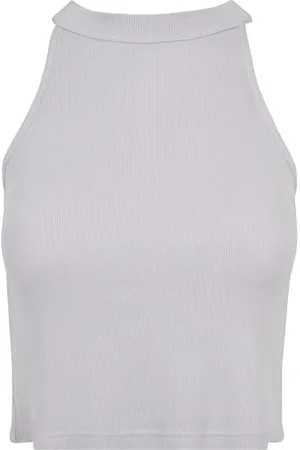 Urban classics Damen TB1894-Ladies Rib Turtleneck Cropped Top, , S