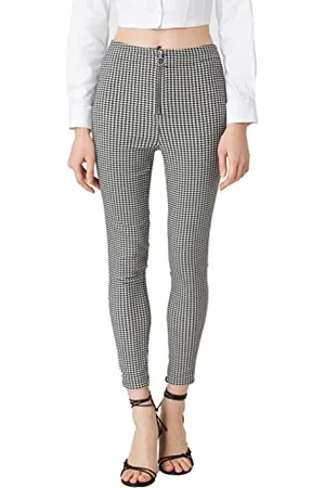 Koton Damen Leggings Trousers Zip Detail Medium Rise Pants, , 38 EU