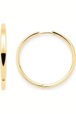 Leonardo Leonardo Jewels Creole Bravo, 1 Paar Klapp-Creolen aus Edelstahl, goldfarben, 3,2 cm Durchmesser, puristischer Basic-Look, Schmuck Damen, 023574