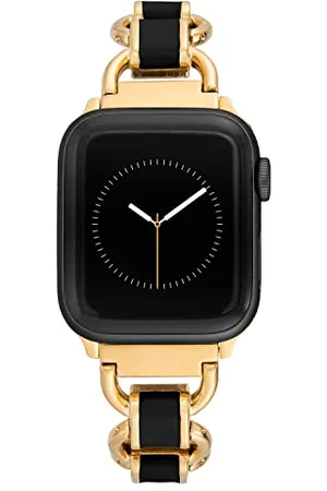 Anne Klein Rubberized Fashion Bracelet for Apple Watch, Secure, Adjustable, Apple Watch Replacement Band, Fits Most Wrists 38/40/41mm