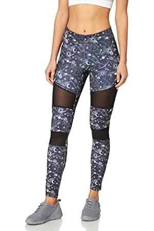 Urban classics Damen Ladies Tech Mesh AOP Leggings, , S