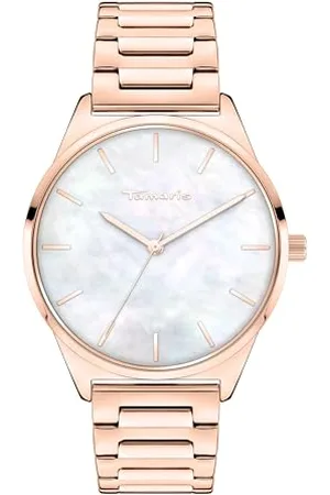 Tamaris Damen Analog Quarz Uhr mit Edelstahl Armband TT-0177-MQ