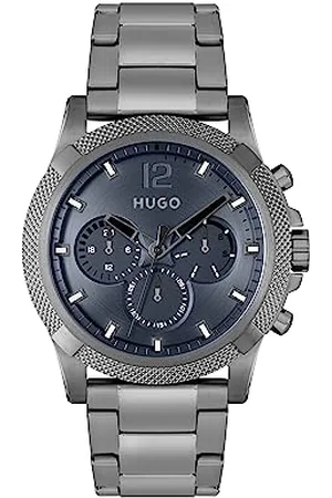 HUGO BOSS Multi Zifferblatt Quarz Uhr für Herren #IMPRESS mit Edelstahlarmband
