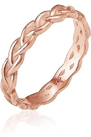 Elli Ring Damen Geflochten Unendlich Knoten Trend in 925 Sterling Silber